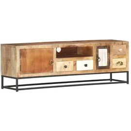 vidaXL TV-Schrank Lowboard 120x30x40 cm Braun Massivholz