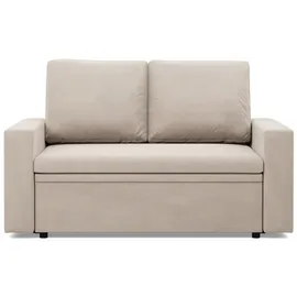 mebligo Schlafcouch 2-Sitzer Beige