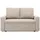 mebligo Schlafcouch 2-Sitzer Beige