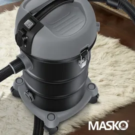 Masko MASKO® Industriestaubsauger Staubsauger Nass Trocken Sauger Edelstahl 2300W + Steckdose | Blasfunktion | Trocken-Saugen & Nass-Saugen Push&Clean Industrie-Sauger mit ohne Beutel beutellos