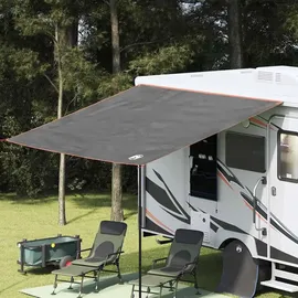 vidaXL Kuppelzelt Wasserfeste Plane Grau/Orange