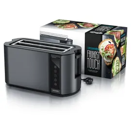Arendo Langschlitz Toaster Grau