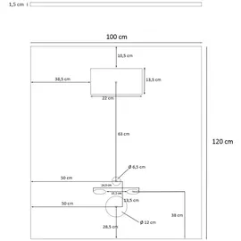 Aloni MDF Platte Hänge WC Vorwandplatte 1,2m x 1m x 15mm passend für Geberit-Elemente