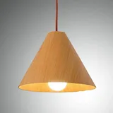 fabas luce gmbh Esino 1-flg. Ø25 cm kugelförmig Holz Eiche