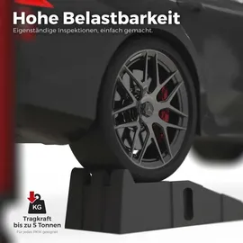 GENTOR Auffahrrampe 2er Set bis 5 Tonnen