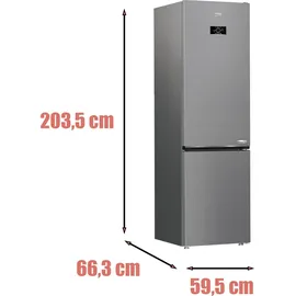 Beko B5RCNA406HXB1 Kühl-Gefrierkombination (407 l, 2035 mm hoch, Edelstahl)