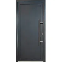 Meeth Kunststoff-Haustür »Signum Exklusiv«, titanfarben, nach Innen öffnend, ohne Türgriff - grau