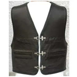 Cha Cha Kutte KAI Lederweste Glattleder Paspeltaschen 54