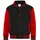 Just Hoods by AWDiS College-Jacke Jet Black/Fire Red 104