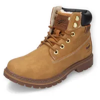 Dockers by Gerli Damen Combat Boots, Trekking Stiefel, Schnürstiefel mit Warmfutter Gr. 37, golden-tan, - 94787414-37