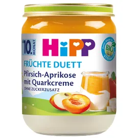 HiPP Pfirsich-Aprikose mit Quarkcreme 6 x 160 g