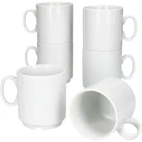 Mambocat Kaffeetasse 0,25 l Weiß 6 St.