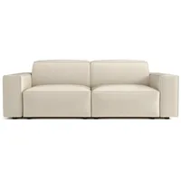 Emoebel24 Sofa 2-Sitzer 204x102x70cm Lucas Beige - Beige