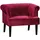 Atlantic Home Collection Sessel »Charlie«, Loungesessel mit Wellenunterfederung Rot,