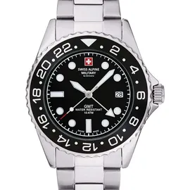 Swiss Alpine Military GMT Diver Edelstahl 42 mm 7052.1137