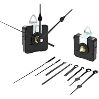 vidaXL Quarz-Uhrwerk mit 3 Zeigersets Schwarz