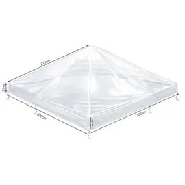 Quick Star Pavillon Schutzhaube 3x3 m Transparent