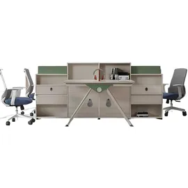 xl moebel gmbh Xlmoebel Schreibtisch Eleganter Bürotisch aus hochwertigem Material in modernem Design (Schreibtisch), Hergestellt in Europa grau
