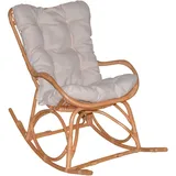 Hofmann Living And More Schaukelsessel (1-St), Handgeflochten orange