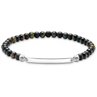 Thomas Sabo Gravierbares Armband mit Beads Recyceltes 925 Silber mehrfarbig A2178-372-7-L21 Größe L
