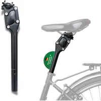 CON-TEC Contec Feder-Sattelstütze SP-060 Slim Long Travel Parallelogramm Aufbau, 36mm Federweg, hochwertiges Aluminium, für 70-85kg Fahrergewicht, schwarz