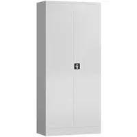 Lüllmann Mehrzweckschrank Spind Spindschrank abschließbar 180x80x38cm (RAL 9003 signalweiß