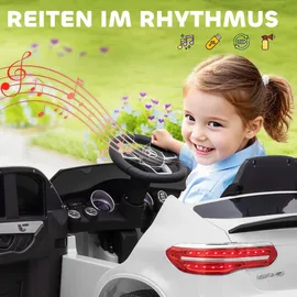 Homcom Kinderfahrzeug Elektroauto Mercedes-Benz weiß