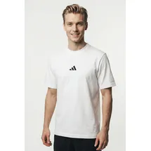 adidas Essentials Small Logo Single Jersey T-Shirt White / Black 3XL