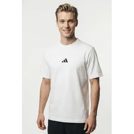 adidas Essentials Small Logo Single Jersey T-Shirt White / Black 3XL