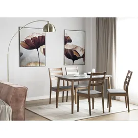 Beliani Modesto 77 x 73 x 118 cm grau/braun