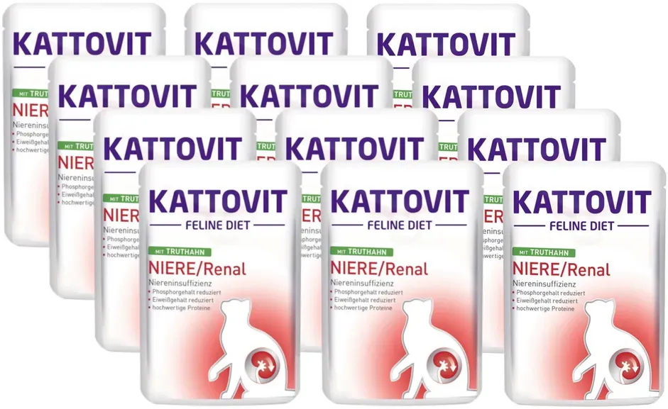 Kattovit Niere/Renal Truthahn 12x85g-Beutel (Rabatt für Stammkunden 3%)