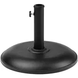Beliani Sonnenschirmständer, Schwarz Beton 45 cm Schirmfuß rund Garten Balkon modern