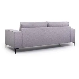 otto home 3-Sitzer OTTO HOME "OLAND, B: 224 cm - Skandi-Design", grau (hellgrau), B:224cm H:85cm T:83cm, 100% Polyester, Sofas, Struktur, Flachgewebe, Luxus-Microfaser, Boucle