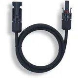 Verlängerungskabel 6mm2 kompatibel mit MC4 Solarkabel - 5m schwarz 0% MwSt nach §12 Abs. 3 UstG