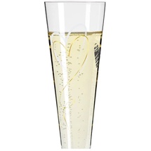 Ritzenhoff & Breker Ritzenhoff Champagnerglas Goldnacht 205 ml Kristall, Kristalloptik Gold