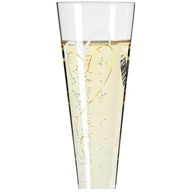Ritzenhoff & Breker Ritzenhoff Champagnerglas Goldnacht 205 ml Kristall, Kristalloptik Gold