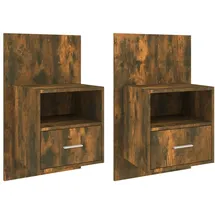 vidaXL Hängenachtschrank 2 Stk. 5230 x 0 x 1320 cm Braun