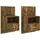 vidaXL Hängenachtschrank 2 Stk. 5230 x 0 x 1320 cm Braun