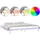 vidaXL Massivholzbett mit LEDs 200x200 cm