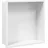 vidaXL Duschnische Mattweiß 32x32x9 cm Edelstahl