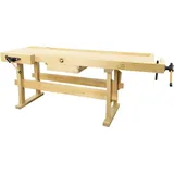 Holzmann Maschinen Hobelbank Holz 211 x 82 x 78 cm braun mit 1 Schublade