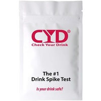 CYD® Check Your Drink 5 Teststreifen zum Nachweis von Ketamin und GHB (K.O. Tropfen) in Getränken