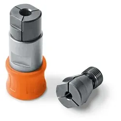 Gewindebohr-Adapter, Zubehör-Schnittstelle QuickIN  mit 2 Spannzangen 4,5/6mm
