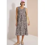 Cecil Midikleid Zebraprint Braun 46