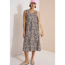 Cecil Midikleid Zebraprint Braun 46