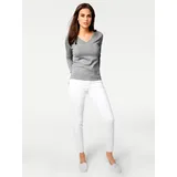 Heine V-Pullover Grau 48