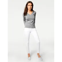 Heine V-Pullover Grau 48