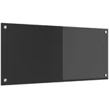 vidaXL Küchenrückwand Dunkelgrau 90 x 40 cm Gehärtetes Glas, 42001244