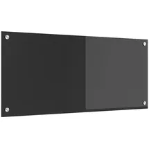 vidaXL Küchenrückwand Dunkelgrau 90 x 40 cm Gehärtetes Glas, 42001244