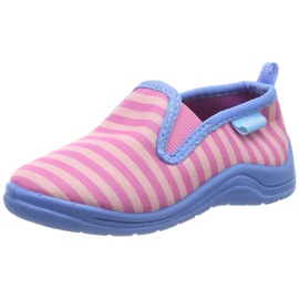 Playshoes geringelt, Unisex-Kinder Niedrige Hausschuhe, Pink (Pink/Türkis 792), 28/29 EU (10.5 Child UK)